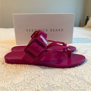 New In Box - Veronica Beard Women's Jelly Sandals in Orchid, Size 8